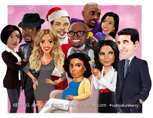 Best Man Holiday caricature